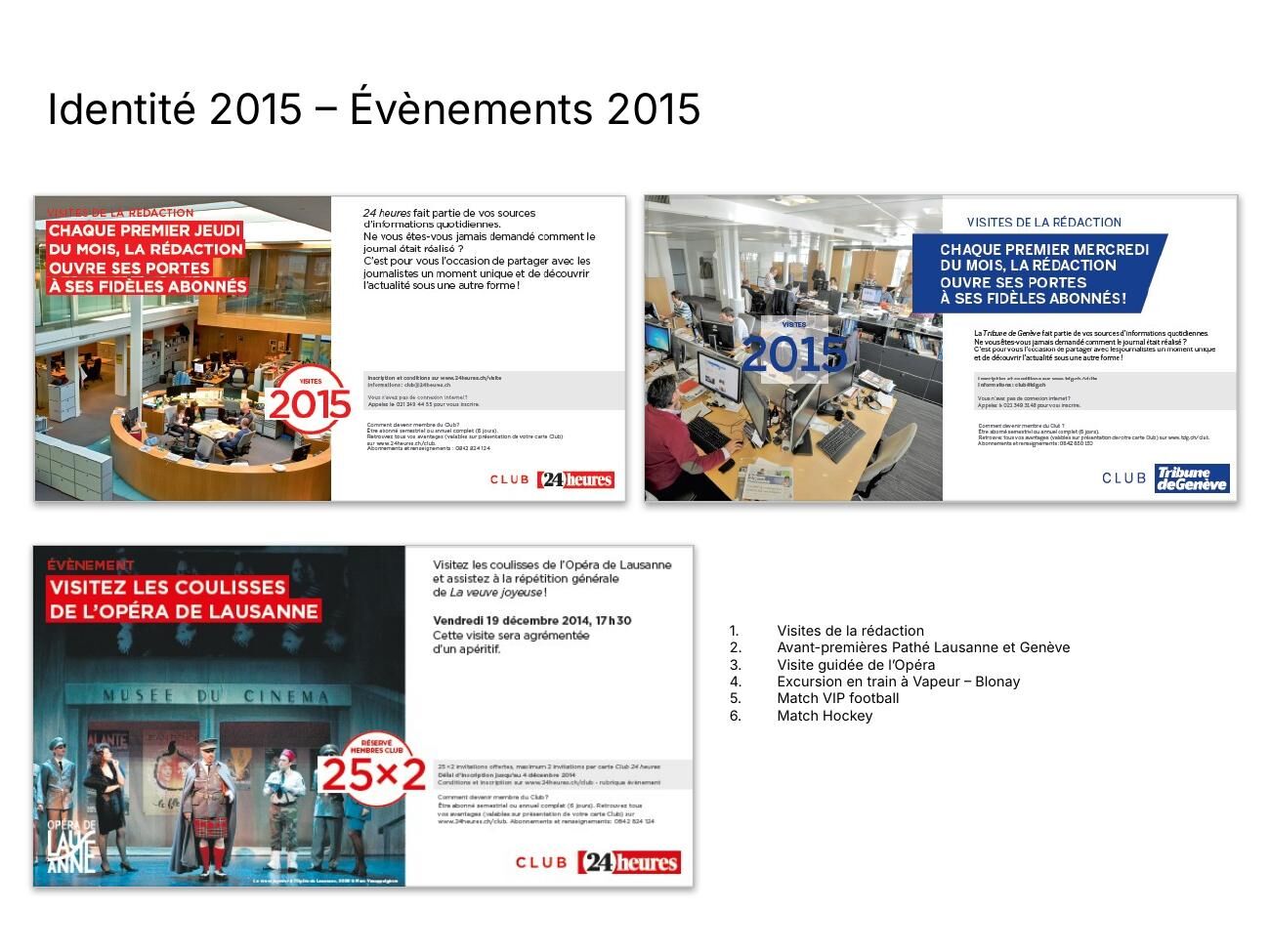 Club events 2015