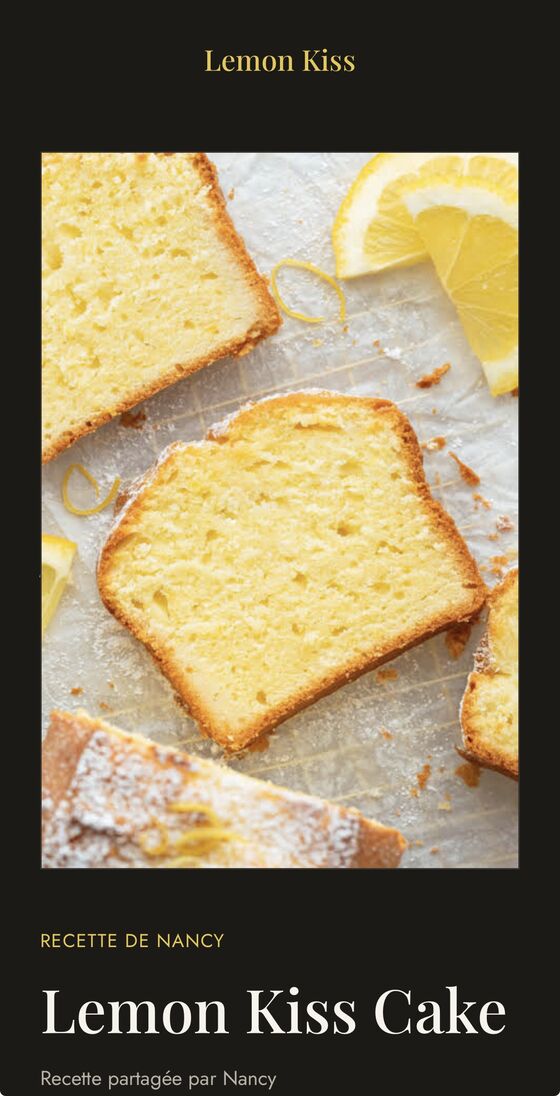 Lemon Kiss recipe as the recipient sees it